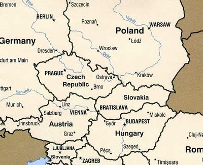 Central Europe Map Regions Details Pictures - Grow Map of Europe