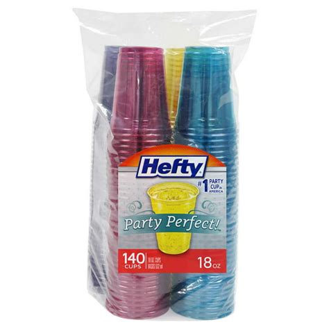 Hefty Party Perfect Cups 18 Ounce 140 Count