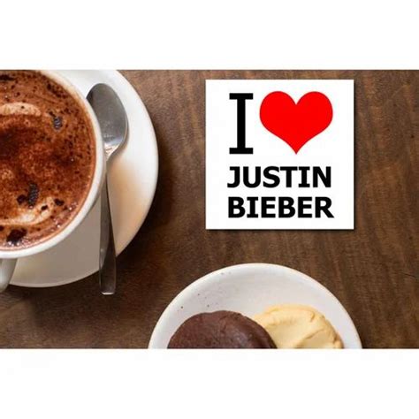 Justin Bieber Coaster - I Love Justin at Rs 249.00 | कोस्टर्स ...