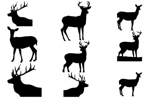 Deer Silhouette Svg Ai Eps Png Graphic By Md Abdur Rouf