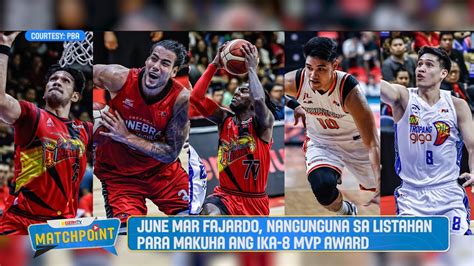 June Mar Fajardo Nangunguna Sa Listahan Para Makuha Ang Ika Mvp Awar