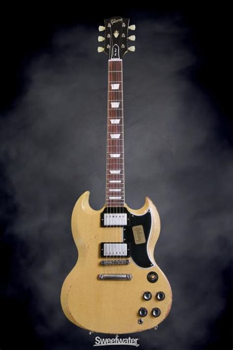 Guitar Of The Day Gibson Custom Sg Standard Heavy Aged Tv Yellow