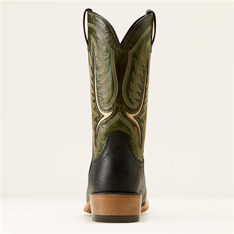 Ariat Men's Boots - Stadtler Cowboy - Best In Black / Neon Lime - Billy ...