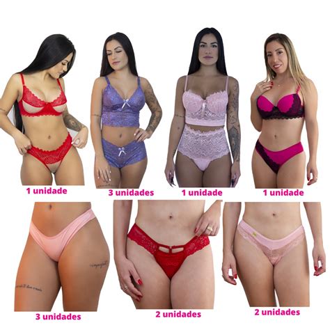 Kit Revendedora Diamante Kit De Lingerie Para Revenda Shopee Brasil