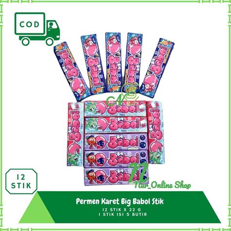 Permen Big Babol Permen Karet Bubble Gum Stik X G Butir