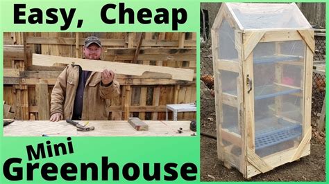 Diy Wood Pallet Mini Greenhouse Youtube