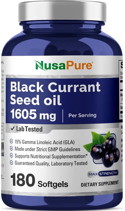 Amazon Now Foods Black Currant Oil Mg Softgels Pack