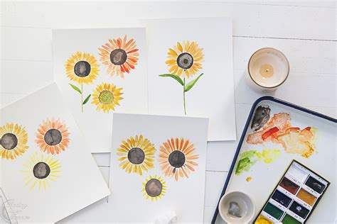 Sunflower Watercolor Painting Easy | Best Flower Site