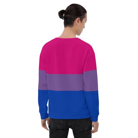 Bisexual Pride Flag Sweatshirt Bi Pride Sweater Bisexual Etsy