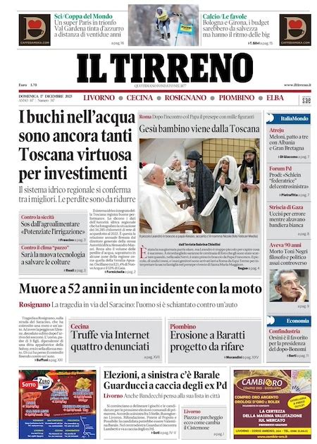 Le Prime Pagine Di Domenica Dicembre Il Post