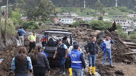 Informe de Bomberos Quito determina que aluvión en el Pinar fue por un