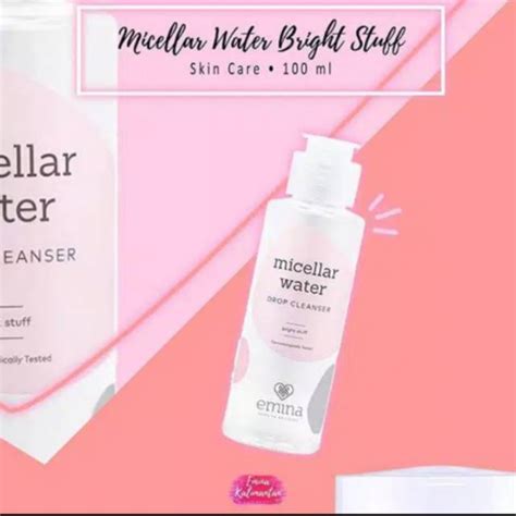 Jual Emina Micellar Water Drop Cleanser Bright Stuff Ml Shopee