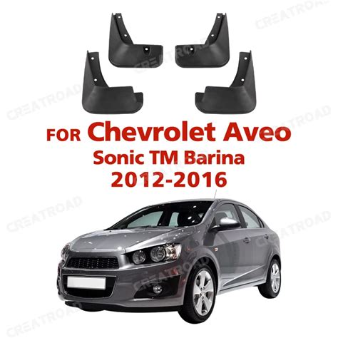 Carro Mud Flaps Para Chevrolet Aveo Sonic Tm Barina Hatchback