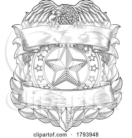 Police Military Eagle Badge Shield Sheriff Crest By Atstockillustration