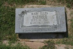 Mary Ellen Wolfe Hatfield Homenaje De Find A Grave