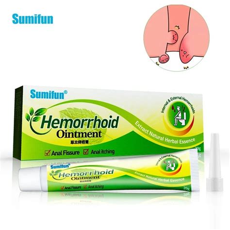 Sumifun Mint Hemorrhoids Ointment Internal And External Anal Fissure