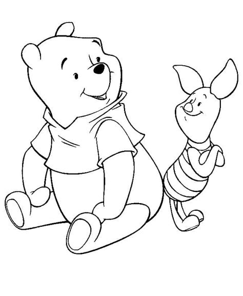 Dibujos De Winnie Pooh Y Piglet Para Colorear Para Colorear Pintar E