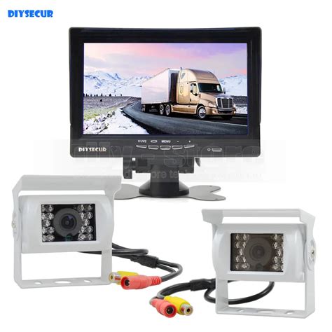 DIYSECUR 7inch TFT LCD Rear View Monitor Car Monitor Waterproof IR