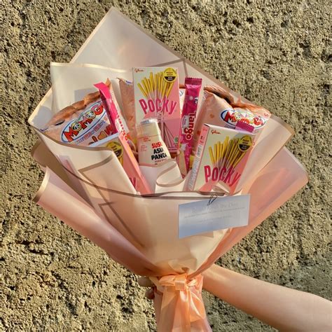 Jual Snack Bouquet Aesthetic Buket Snack Estetik Flower Bouquet