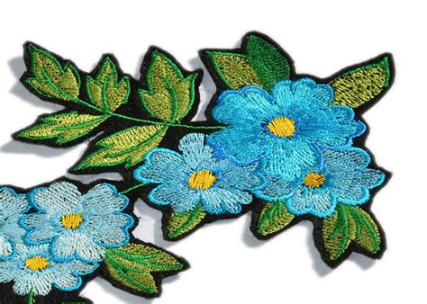 Iron On Flower Embroidered Applique Patches For Vintage Clothing Decoration