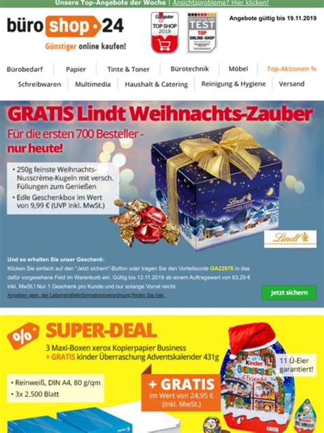 B Roshop Gratis Ei Adventskalender Zu Xerox Kopierpapier Herr