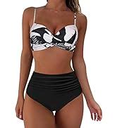 Amazon SUUKSESS Women Wrap Bikini Set Push Up High Waisted 2 Piece