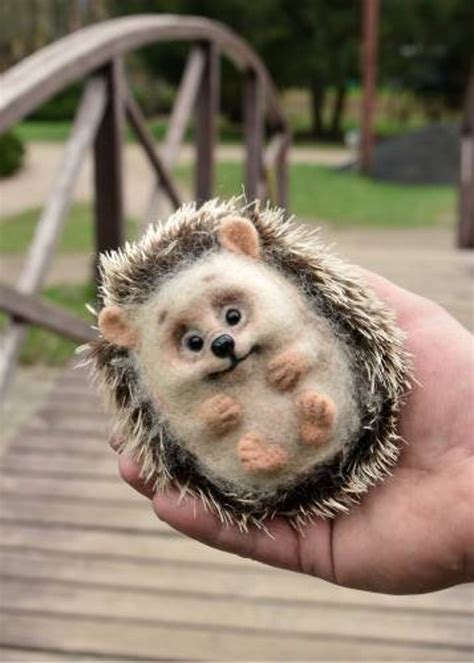 Made To Order Cute Hedgehog Felting Hedgehog Miniature Etsy