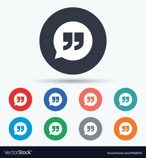 Quote Sign Icon Quotation Mark Symbol Royalty Free Vector