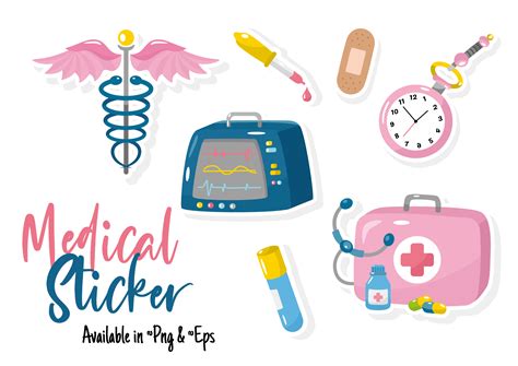 Nurse Medical Equipment Sticker Graphic by ABs · Creative Fabrica