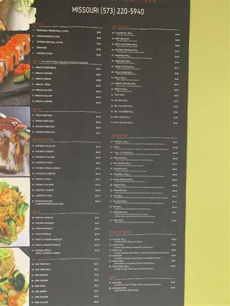 Hoshi Japanese Express Troy Menu In Troy Missouri Usa