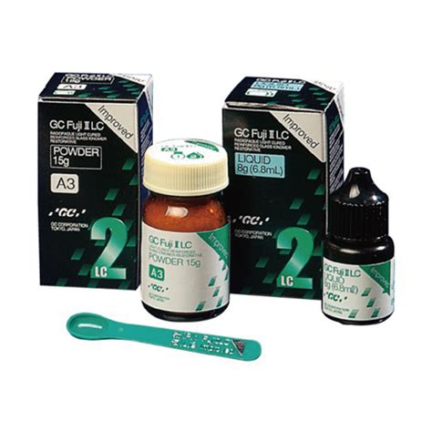 Dental Gc Fuji Ii Lc Improved Light Cured Glass Ionomer Cementgc