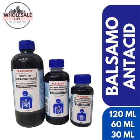 Gas Relief Balsamo Carminativo Sodium Bicarbonate 120ml 60ml