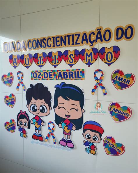 Painel Dia Do Autismo Psicopedagoga Kamilla Stati