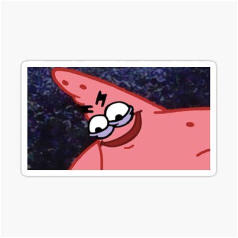 "Creepy Patrick meme" Sticker for Sale by swampmaster | Redbubble