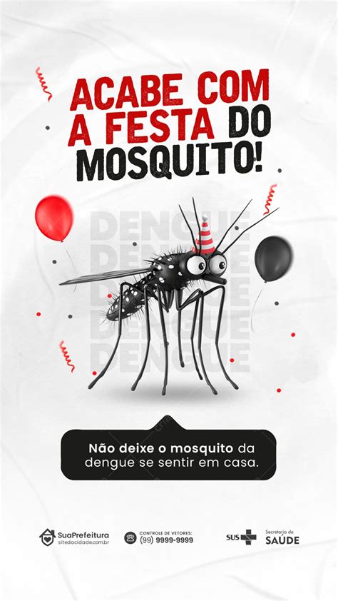 Conscientização contra a dengue social media download 36011