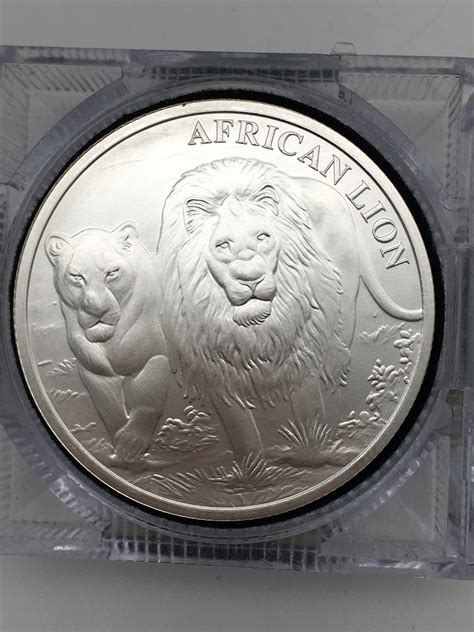2016 Congo Republic African Lion 1oz 999 Silver Coin | Property Room