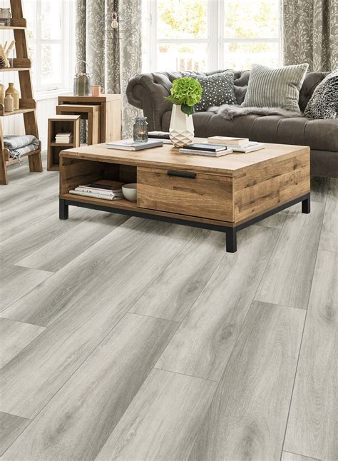 Peabody Gray Oak Rigid Core Luxury Vinyl Plank Foam Back Floor And Decor