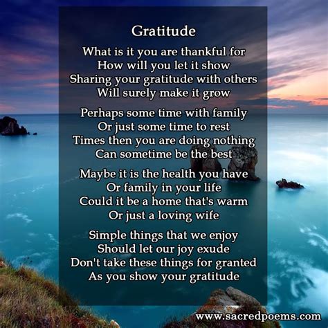 Gratitude Is An Inspirational Poem About Being Thankful Inspirational