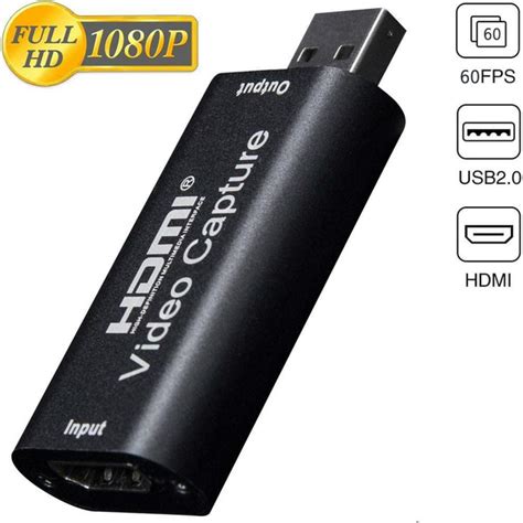Карта видеозахвата HDMI - USB 2.0 FullHD 1080 60fps для записи видео ...