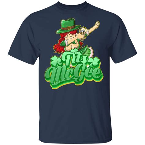 Tits Mcgee Vintage St Patricks Day Dabbing Leprechaun T Shirt