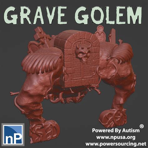 grave golem  np dev   stl model printablescom