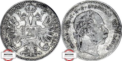 ÖSTERREICH 20 Kreutzer 1869 ANK 22 geprägt unter Franz Joseph I SS