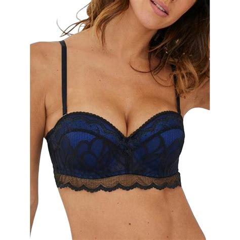 Soutien gorge bandeau bustier préformé sofia bleu Lascana La Redoute