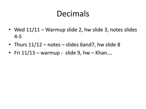 Ppt Decimals Powerpoint Presentation Free Download Id 378540