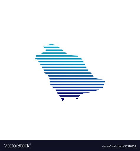 Saudi arabia map logo design inspiration Vector Image