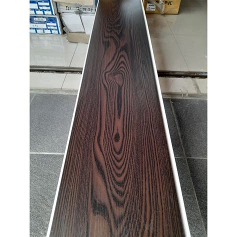 Jual Plafon Pvc Coklat Tua Serat Kayu Doff Hoda Shopee Indonesia