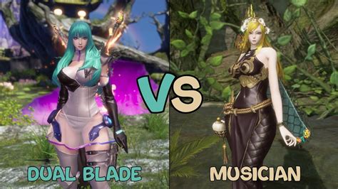 Blade And Soul Dual Blade Vs Musician Dps Test Youtube