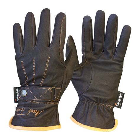 Mark Todd Winter Gloves With Thinsulate Brown Wychanger Barton