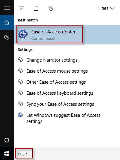 4 Ways To Open Ease Of Access Center In Windows 10