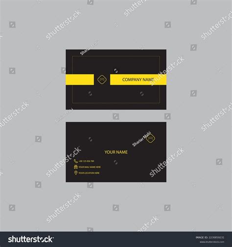 10 Black Gold Business Card Psd Images, Stock Photos & Vectors ...